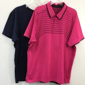 Under Armour/Adidas Mens Short Sleeve Athletic Shirt Bundle Size 2XL EXCELLENT